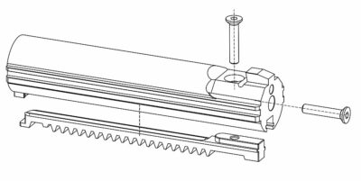 CNC piston for AA-12 Tokyo Marui - obrazek 3