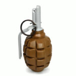 PYROSOFT Pyro-F1G Airsoft Hand Grenade (Peas) - Brown
