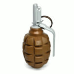 PYROSOFT Pyro-F1G Airsoft Hand Grenade (Peas) - Brown - obrazek 4