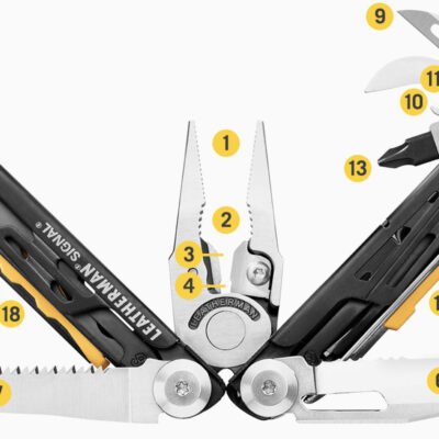 Alternative view of Leatherman multitool SIGNAL(R) - Silver/Black