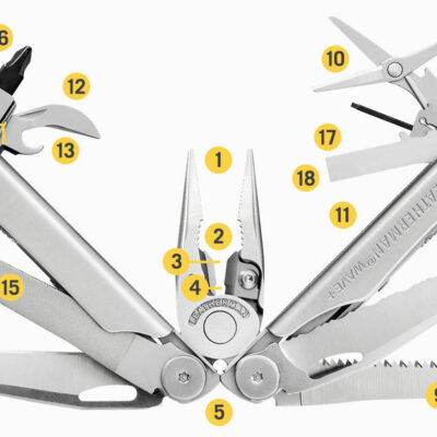 Alternative view of Leatherman multitool WAVE(R) plus  - Silver
