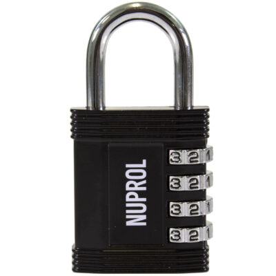 NUPROL Heavy Duty Case Combination Lock, Large - Black