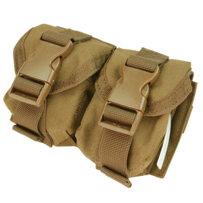 Condor Double Hand Grenades Molle Pouch - Coyote