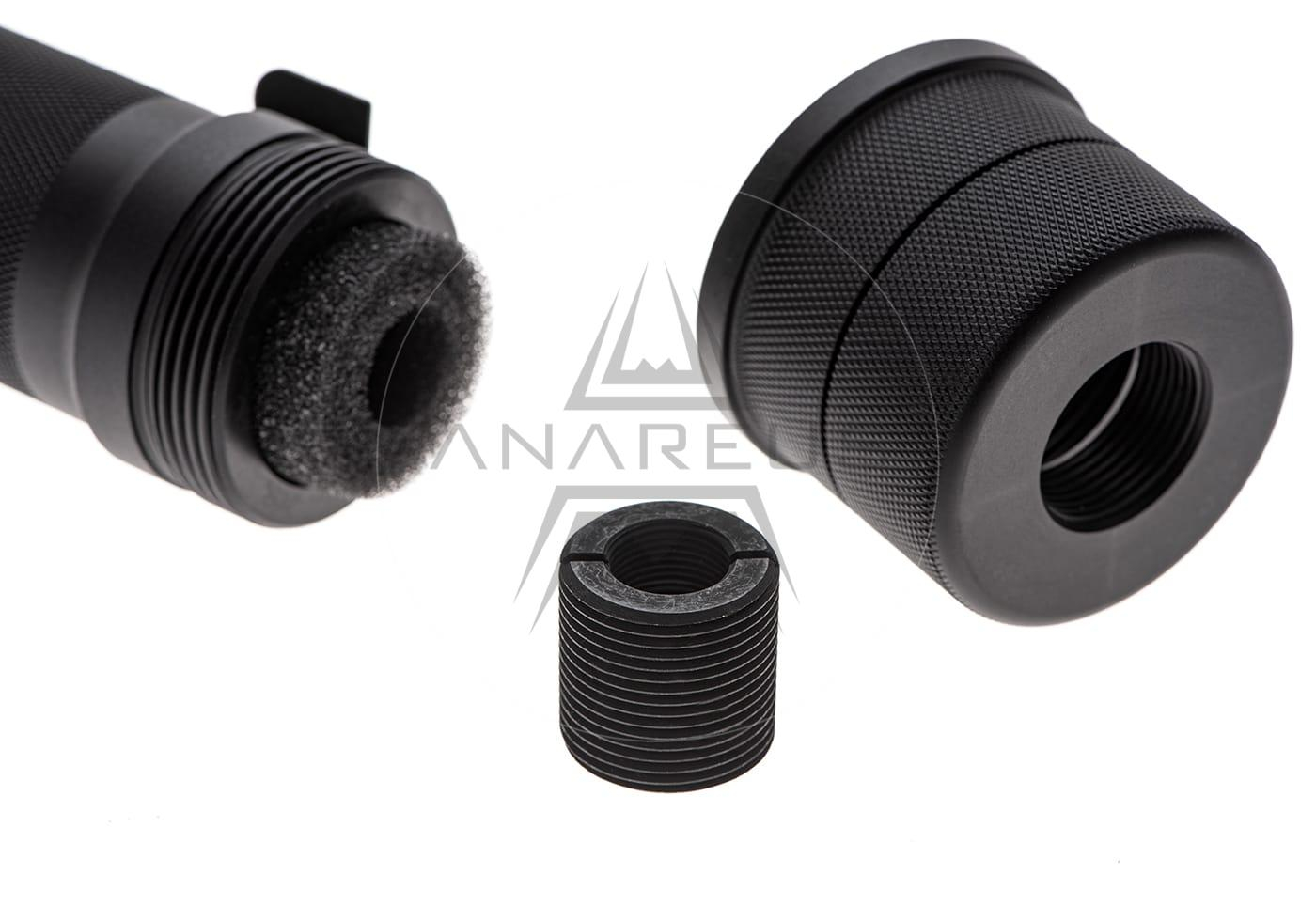 5KU PBS-1 Airsoft Suppressor, 24 mm CW / 14 mm CCW - Black OD-A-5KU36 asgbox.pl 5KU PBS-1 Airsoft Suppressor, 24 mm CW / 14 mm CCW - Black - obrazek 4