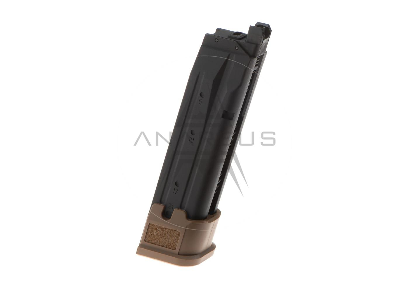 SIG AIR P320 M17 / M18 GBB CO2 Magazine, 21 BBs - Tan OD-A-SIGAIR08-TAN asgbox.pl SIG AIR P320 M17 / M18 GBB CO2 Magazine, 21 BBs - Tan
