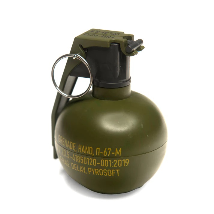 PYROSOFT 10x P-67M NATO Airsoft Hand Grenade (Chalk) - Green OD-A-P-67M-10 asgbox.pl PYROSOFT 10x P-67M NATO Airsoft Hand Grenade (Chalk) - Green - obrazek 3