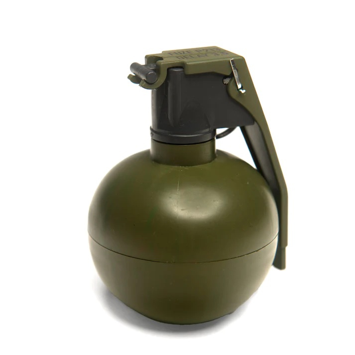 PYROSOFT 10x P-67M NATO Airsoft Hand Grenade (Chalk) - Green OD-A-P-67M-10 asgbox.pl PYROSOFT 10x P-67M NATO Airsoft Hand Grenade (Chalk) - Green - obrazek 4