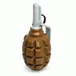 PYROSOFT 8x Pyro-F1G Airsoft Hand Grenade (Peas) - Brown - obrazek 4