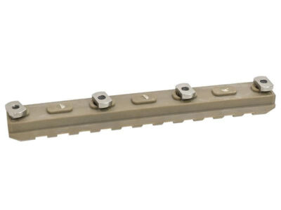 ARES Polymer RIS rail 11 Slot/129 mm for M-LOK (2 pieces) - Tan - obrazek 2