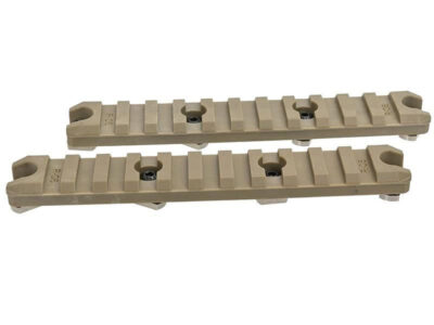 ARES Polymer RIS rail 11 Slot/129 mm for M-LOK (2 pieces) - Tan