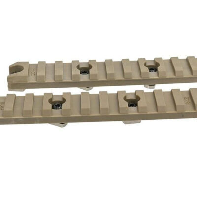 ARES Polymer RIS rail 11 Slot/129 mm for M-LOK (2 pieces) - Tan