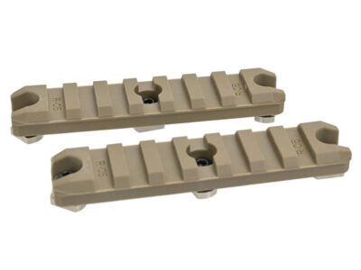 ARES Polymer RIS rail 7 Slot/90 mm for M-LOK (2 pieces) - Tan