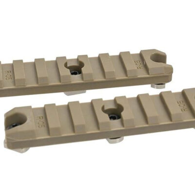 ARES Polymer RIS rail 7 Slot/90 mm for M-LOK (2 pieces) - Tan