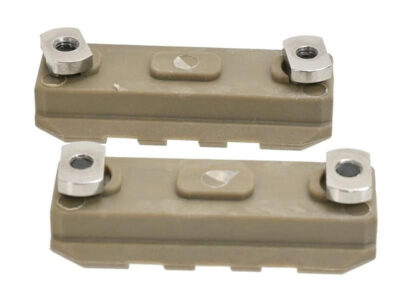 ARES Polymer RIS rail 3 Slot/50 mm for M-LOK (2 pieces) - Tan - obrazek 2
