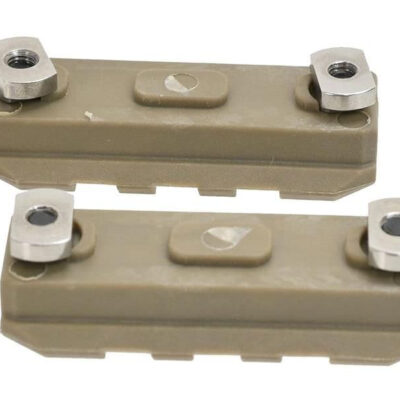Alternative view of ARES Polymer RIS rail 3 Slot/50 mm for M-LOK (2 pieces) - Tan