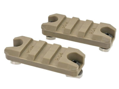 ARES Polymer RIS rail 3 Slot/50 mm for M-LOK (2 pieces) - Tan