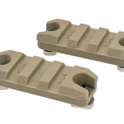 ARES Polymer RIS rail 3 Slot/50 mm for M-LOK (2 pieces) - Tan