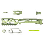 CTM FUKU-2 Skeleton CNC Upper Set for AAP-01 - Army Green / Silver - obrazek 5