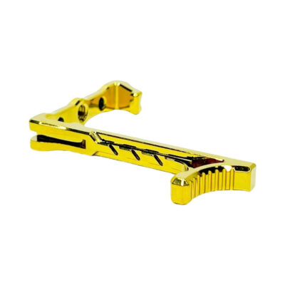 Alternative view of CTM FUKU-2 Reaper Charging Handle for AAP-01 - Electroplated Gold