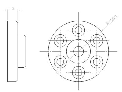 Spare rubber pad for the spring sniper rifles pistons - diameter: 17.4mm - obrazek 5