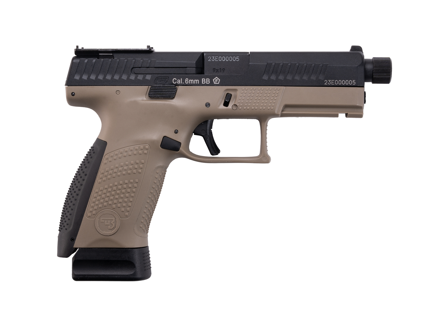 ASG CZ P-10C OR-OT CO2 Blowback, metal slide - Black/Tan OD-A-ASG348 asgbox.pl ASG CZ P-10C OR-OT CO2 Blowback, metal slide - Black/Tan - obrazek 2