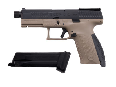 ASG CZ P-10C OR-OT CO2 Blowback, metal slide - Black/Tan - obrazek 3