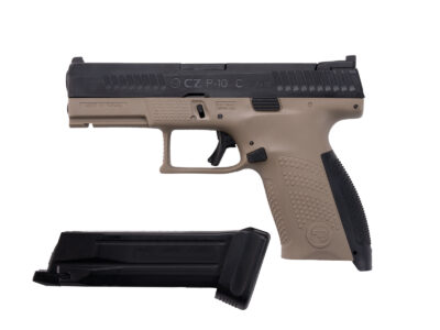 ASG CZ P-10C CO2 Blowback, metal slide - Black/Tan - obrazek 3