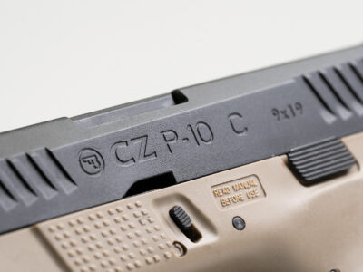 ASG CZ P-10C OR-OT CO2 Blowback, metal slide - Black/Tan - obrazek 4