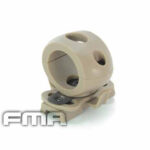 FMA 25mm Flashlight Single Clamp ARC Mount - Tan
