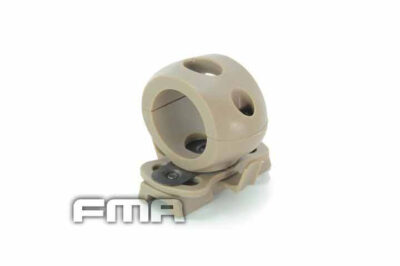 FMA 25mm Flashlight Single Clamp ARC Mount - Tan