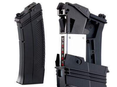 TM long magazine for Marui SAIGA-12 GBB, 90 BBs - Black - obrazek 2