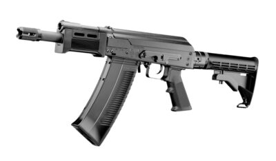TM long magazine for Marui SAIGA-12 GBB, 90 BBs - Black - obrazek 4
