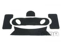 FMA Adhesive VELCRO Panels on Helmet, type PJ - Black