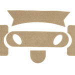 FMA Adhesive VELCRO Panels on Helmet, type PJ - Tan