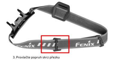 Sada černých popruhů AFH-02 pro čelovky Fenix - obrazek 4