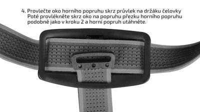 Sada černých popruhů AFH-02 pro čelovky Fenix - obrazek 5
