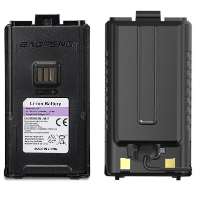 Rechargeable Li-Ion battery for Baofeng UV-5RM, 2500 mAh, USB-C