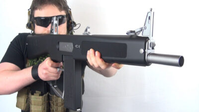TM Automatic AEG Shotgun AA-12, 3-Shot - Black - obrazek 2