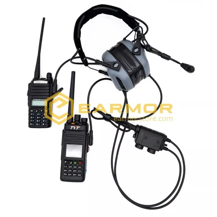 EARMOR M56 DUALCOMM PTT, Kenwood / Baofeng 2-pin Connector OD-A-M56-KEN asgbox.pl EARMOR M56 DUALCOMM PTT, Kenwood / Baofeng 2-pin Connector - obrazek 4