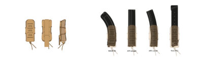 Novritsch SMG Magazine Elastic MOLLE Pouch - ACP Tropic - obrazek 4