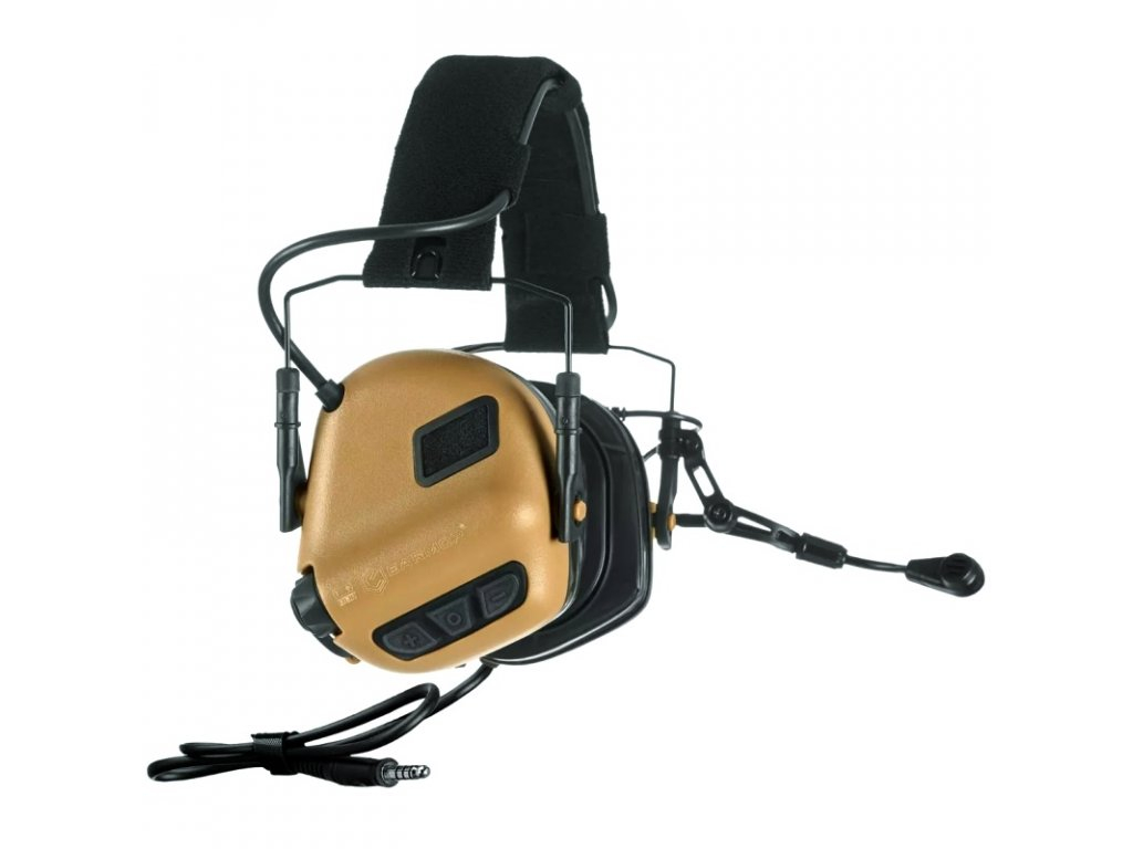 EARMOR M32 PLUS Electronic Tactical Headset - Coyote Brown OD-A-M32-CB-PLUS asgbox.pl EARMOR M32 PLUS Electronic Tactical Headset - Coyote Brown - obrazek 2