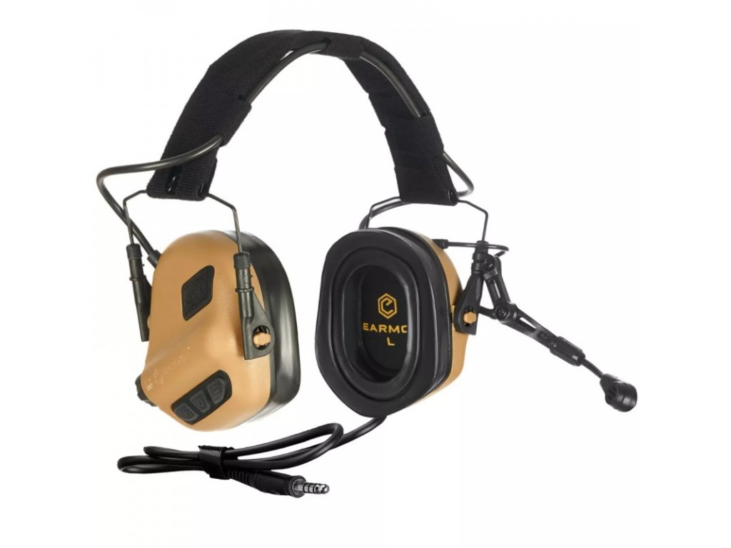 EARMOR M32 PLUS Electronic Tactical Headset - Coyote Brown OD-A-M32-CB-PLUS asgbox.pl EARMOR M32 PLUS Electronic Tactical Headset - Coyote Brown