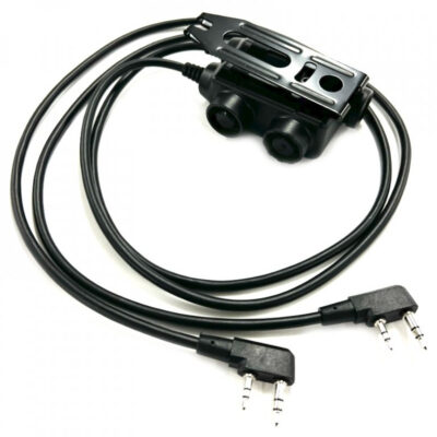 Alternative view of EARMOR M56 DUALCOMM PTT, Kenwood / Baofeng 2-pin Connector