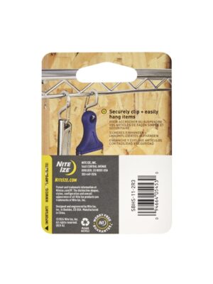 S-Biner(R) Hook 'N Hold(TM) Carabiner, Small - Silver (2 pcs) - obrazek 3