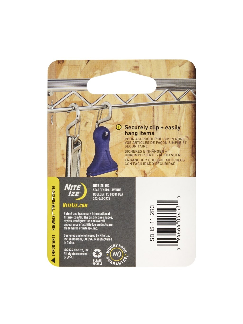 S-Biner(R) Hook 'N Hold(TM) Carabiner, Small - Silver (2 pcs) OD-A-SBHS-11-2R3 asgbox.pl S-Biner(R) Hook 'N Hold(TM) Carabiner, Small - Silver (2 pcs) - obrazek 3