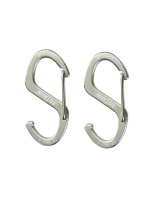 S-Biner(R) Hook 'N Hold(TM) Carabiner, Small - Silver (2 pcs) - obrazek 4