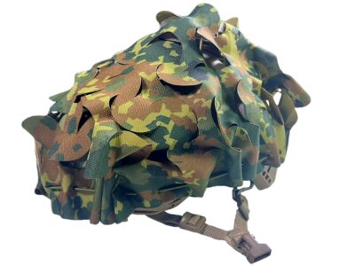 ANAREUS 3D Universal Camouflage Helmet Cover, Laser-Cut - Flecktarn