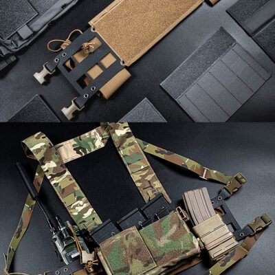 WST MK4 Chest Rig Expansion Chassis II - Black WOSP186-BK asgbox.pl