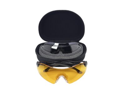STRIKE DROP ZONE Protective Glasses, 4 Lenses H2X Anti-Fog - Black