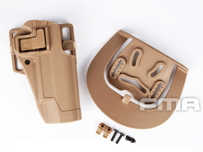 FMA CQC Serpa Belt Holster (Colt M1911), Right Hand - Tan